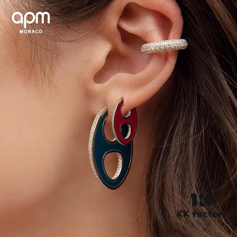 692fecd899f2d84055c8cf58 APM Monaco Single Franc Stud Earring - Fashionable, Trendy, and Vintage-Inspired