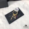 APM Monaco Single Lucky Evil Eye Tassel Earrings, Elegant and Minimalist Fashion Statement Jewelry