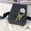 APM Monaco Single Lucky Evil Eye Tassel Earrings, Elegant and Minimalist Fashion Statement Jewelry
