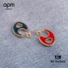 692fecdf99f2d84055c8cf69 APM Monaco Single Franc Stud Earring - Fashionable, Trendy, and Vintage-Inspired