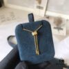 692fece599f2d84055c8cf77 APM Monaco Navy Enamel and White Mother-of-Pearl Necklace, Minimalist Retro Elegant High-End Pendant