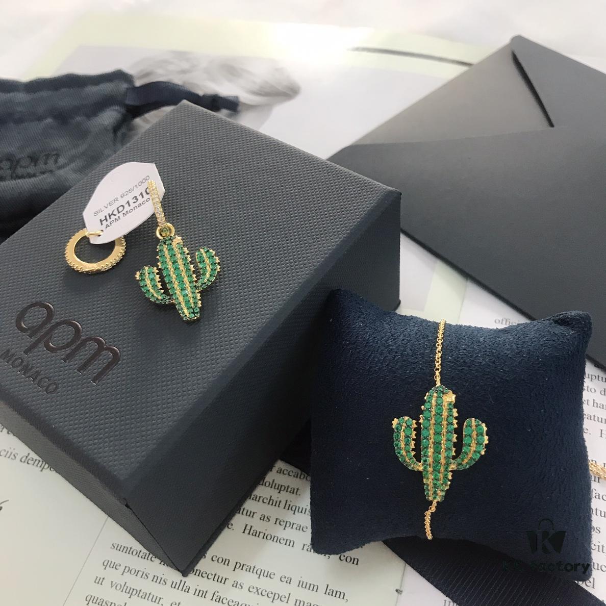 692fecea99f2d84055c8cf80 APM Cactus Series Pendant Earrings 8665085 and Bracelet 8655090