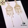 APM Monaco Triangle Tassel Earrings, Stylish and Trendy Women's Jewelry, Perfect Gift Choice