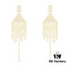 APM Monaco Triangle Tassel Earrings, Stylish and Trendy Women's Jewelry, Perfect Gift Choice