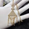 692fed0a99f2d84055c8cfbc APM Monaco Triangle Tassel Long Necklace, Fashionable and Unique Pendant Chain for Sweaters or Collarbone Style