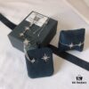 APM Monaco Rose Gold Union Flag Necklace, Stud Earrings, and Bracelet Set
