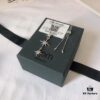 APM Monaco Rose Gold Union Flag Necklace, Stud Earrings, and Bracelet Set