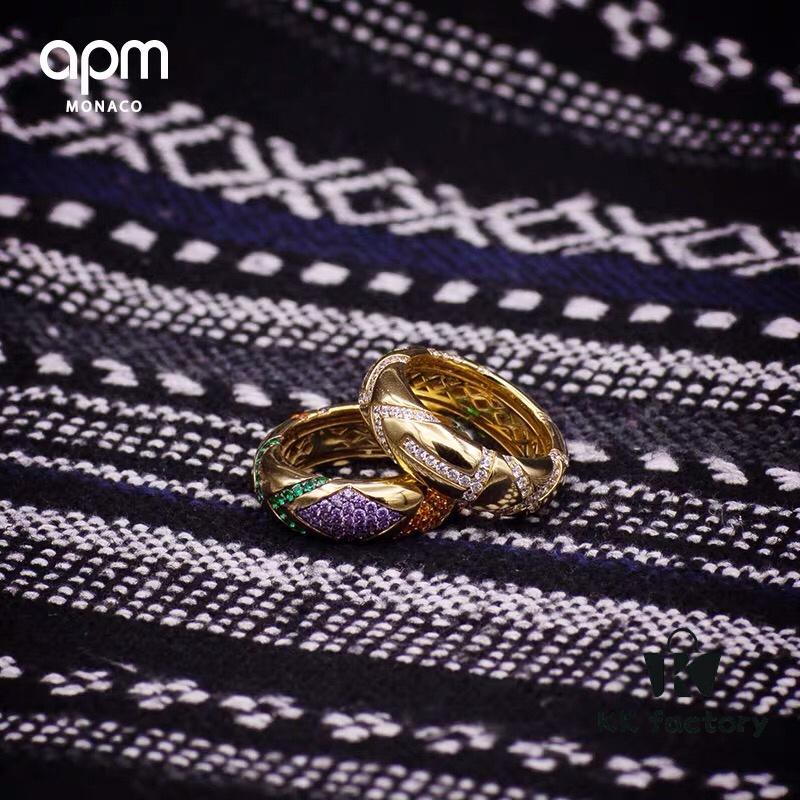 692fed2d99f2d84055c8d00b November New Arrival 🌟 APM Monaco Colorful Tribal Large Ring, Gold-Tone Fashion Stylish Statement Index Finger Ring