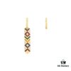 692fed3899f2d84055c8d01e November New Arrival 🌟 APM Monaco Asymmetrical Colorful Hoop Earrings for Women, Geometric Design Fashion Retro Ear Jewelry