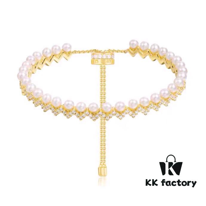 692fed3c99f2d84055c8d026 APM Monaco Wave Pearl Bracelet, Stylish and Trendy Unisex Design, Perfect Gift for Girlfriend or Loved One