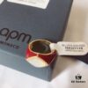 692fed5399f2d84055c8d050 APM Monaco White Shell Ring, Fashionable Vintage Style, Trendy and Versatile Design, Perfect Gift Choice