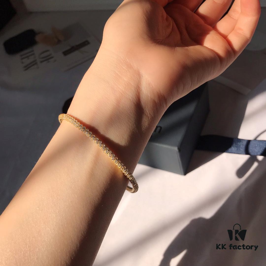 692fed5a99f2d84055c8d060 Original New Launch 💗 APM Monaco Twisted Rope Diamond-Paved Bracelet, Stylish and Trendy, Versatile and Fresh Design
