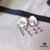 692fed7099f2d84055c8d08a APM MONACO Ruby Long Earrings, New Arrival, Stylish and Elegant Design, Perfect Gift Choice