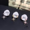 APM Monaco Six-Pointed Star Asymmetrical Earrings, Elegant Shooting Star Long Dangle Earrings for Women, Fashionable and Stylish Ear Jewelry