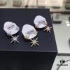 APM Monaco Six-Pointed Star Asymmetrical Earrings, Elegant Shooting Star Long Dangle Earrings for Women, Fashionable and Stylish Ear Jewelry