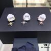 APM Monaco Six-Pointed Star Asymmetrical Earrings, Elegant Shooting Star Long Dangle Earrings for Women, Fashionable and Stylish Ear Jewelry