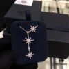 692fed8b99f2d84055c8d0bf APM Monaco Hexagram Necklace with Crystals, Triple and Double Shooting Stars Pendant, Delicate Collarbone Chain, Elegant and Minimalist Design, Versatile and Stylish