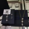 692fed8c99f2d84055c8d0c2 APM Monaco Hexagram Necklace with Crystals, Triple and Double Shooting Stars Pendant, Delicate Collarbone Chain, Elegant and Minimalist Design, Versatile and Stylish