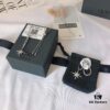 692fed8e99f2d84055c8d0c6 APM Monaco Union Flag Necklace and Earrings Set, Original Stylish Minimalist Fresh Fashion Jewelry, Perfect Gift for Girlfriend or Valentine