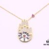 692fed9799f2d84055c8d0d9 APM Monaco Diamond-Encrusted Lucky Hand Necklace, Fashionable and Unique Pendant for Sweaters, Collarbone Chain