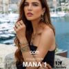 692feda599f2d84055c8d0f1 APM Monaco Single Colorful Geometric Earring for Women, Golden Elegant High-End Ear Cuff Jewelry in Silver Tone