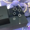 692feda999f2d84055c8d0fa APM Monaco Crystal-Encrusted Golden Gear Sunflower Asymmetric Earrings, Punk Style Ear Drops