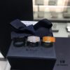 692fedba99f2d84055c8d116 APM Monaco Black Silver Yellow Diamond-Encrusted Ring, Wide Band Minimalist Fashion Ring, Unisex Cool and Stylish, Trendy Korean Style, Versatile Design