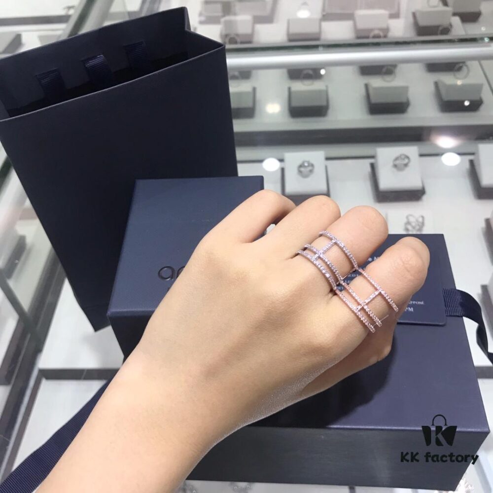 692fedbd99f2d84055c8d11e APM Monaco Women's Minimalist Fashion Zircon Ring, Gold-Plated Thin King Letter Ring, Jewelry Worn by Celebrities