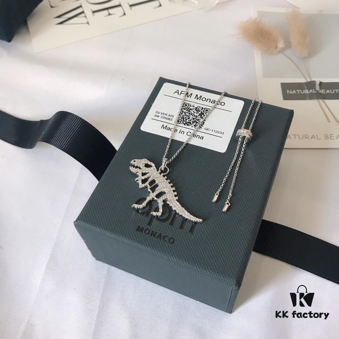 692fedbf99f2d84055c8d122 APM Monaco Dinosaur Necklace and Earrings Set, Original Stylish and Trendy Fashion Jewelry