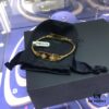 APM Monaco Golden Diamond-Paved Star Bracelet, New Dual Shooting Star Bangle