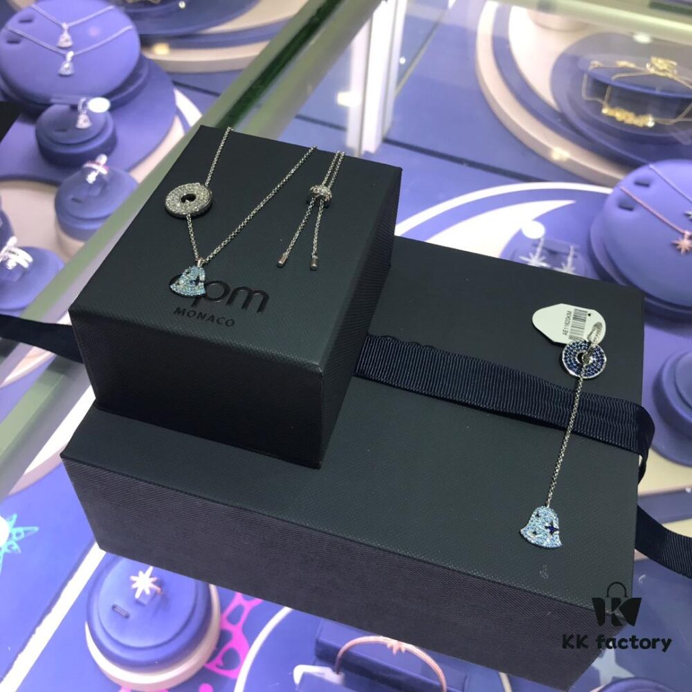 692feddd99f2d84055c8d159 APM Monaco Wind Chime Necklace and Earrings, Stylish Minimalist Pendant Chain for Sweaters and Collarbones