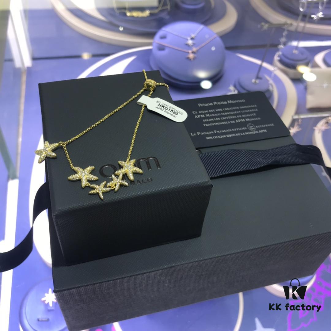 692fedf099f2d84055c8d183 APM Monaco Classic Ocean Life Golden Multi-Starfish Bracelet, Elegant European and American Style Jewelry for Women