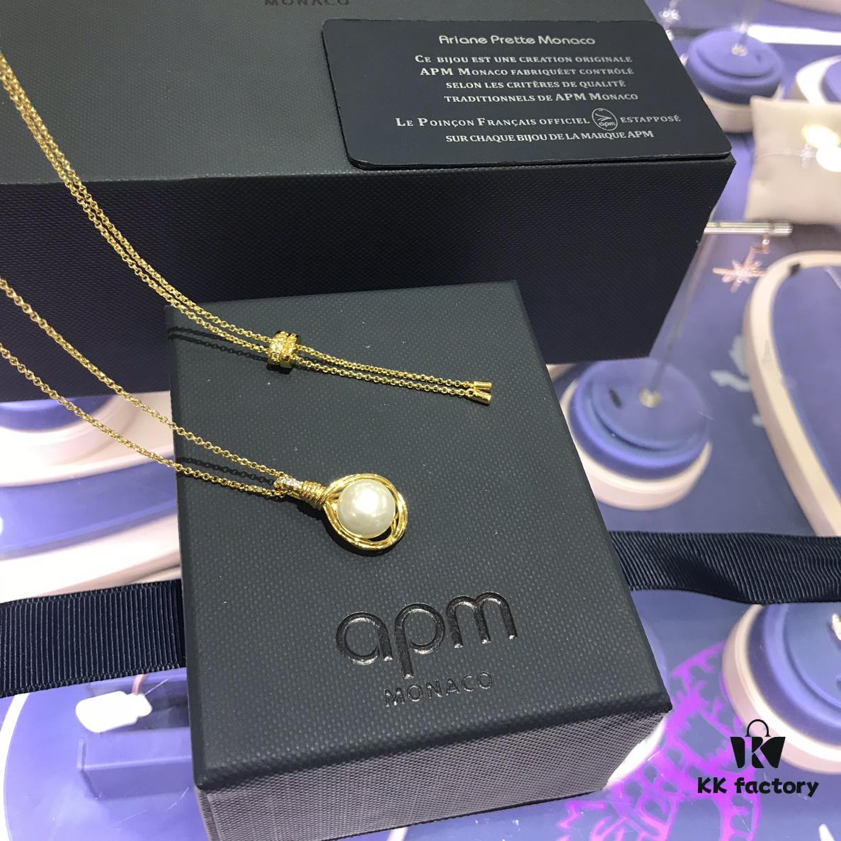 692fedf699f2d84055c8d18f APM Monaco Necklace Vintage Baroque Pearl Necklace for Women, Minimalist Design Elegance