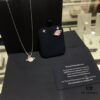 APM Monaco Cosmic Collection Saturn Planet Pink Stud Earrings and Necklace, Rhinestone, Stylish and Versatile