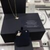 692fee0399f2d84055c8d1ac APM Monaco Cosmic Collection Saturn Planet Gold-Tone Stud Earrings and Necklace with Rhinestones, Stylish and Versatile