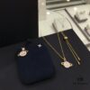 692fee0399f2d84055c8d1ad APM Monaco Cosmic Collection Saturn Planet Gold-Tone Stud Earrings and Necklace with Rhinestones, Stylish and Versatile