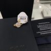 692fee0699f2d84055c8d1b2 APM Monaco Cosmic Collection Saturn Planet Gold-Tone Stud Earrings and Necklace with Rhinestones, Stylish and Versatile