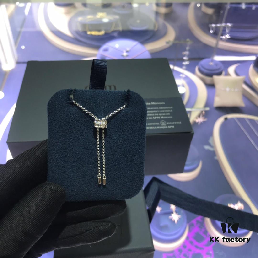 APM Monaco Necklace - Unique Exaggerated Pendant for Sweaters, Fashionable and Stylish Design