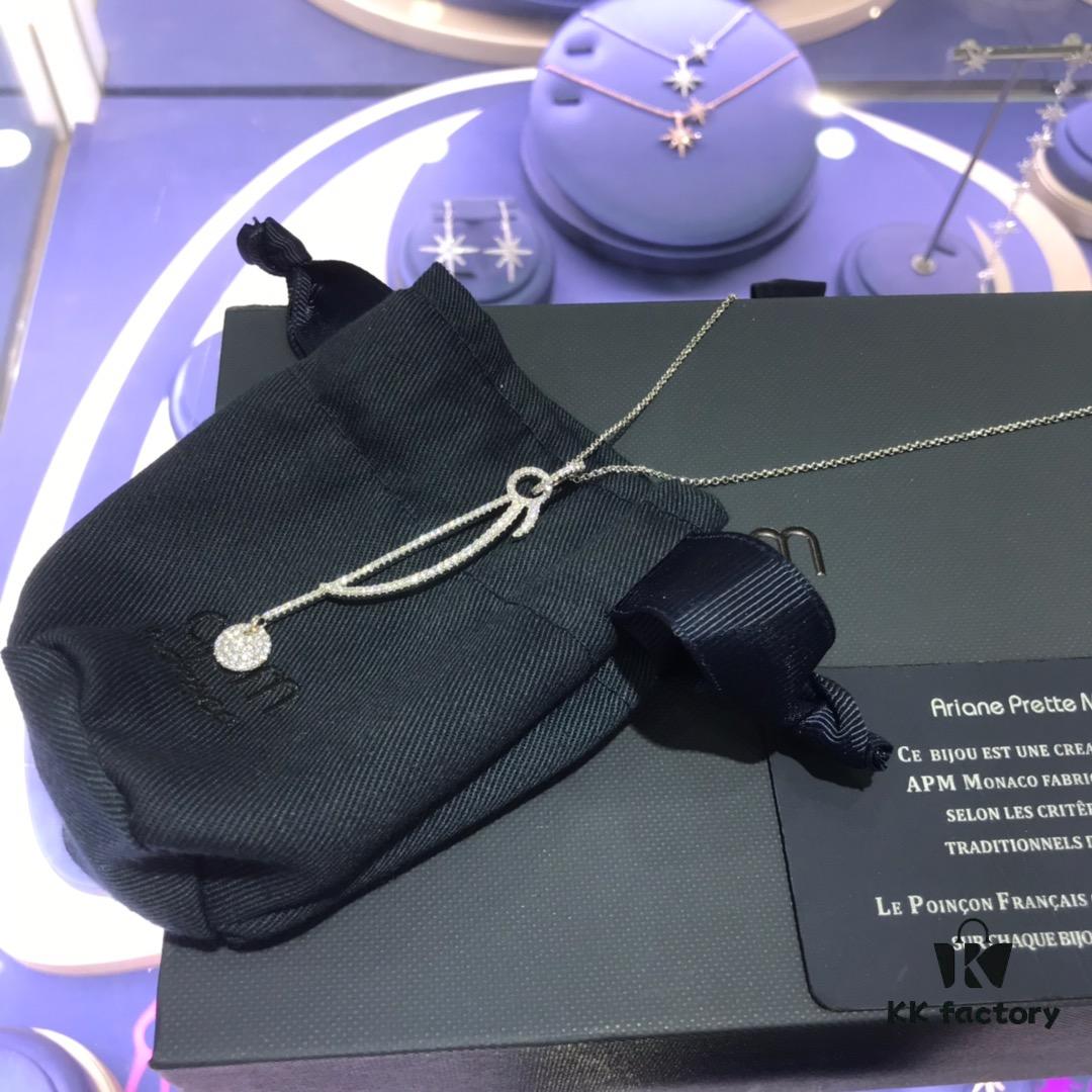 APM Monaco Necklace - Unique Exaggerated Pendant for Sweaters, Fashionable and Stylish Design