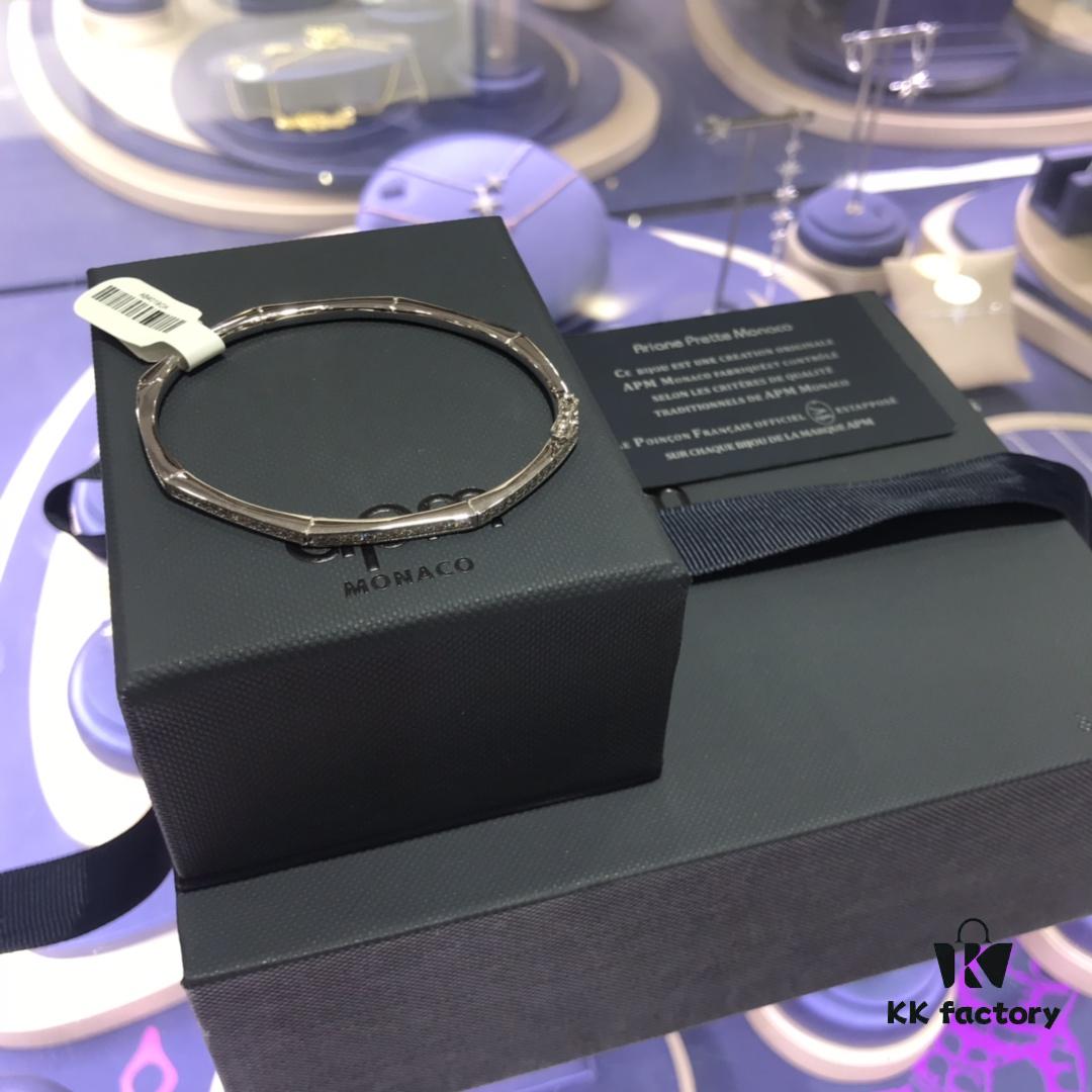 692fee2099f2d84055c8d1dd APM Monaco Octagonal Geometric Silver Bracelet for Women, Stylish European Minimalist Design Unisex Jewelry