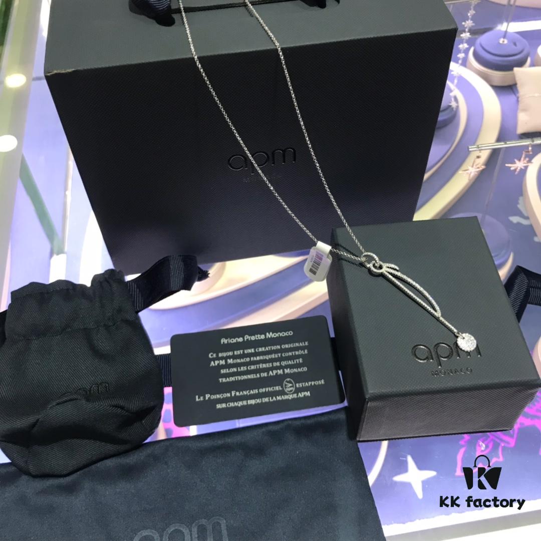 APM Monaco Necklace - Unique Exaggerated Pendant for Sweaters, Fashionable and Stylish Design