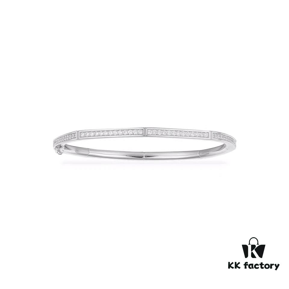 692fee2399f2d84055c8d1e5 APM Monaco Octagonal Geometric Silver Bracelet for Women, Stylish European Minimalist Design Unisex Jewelry
