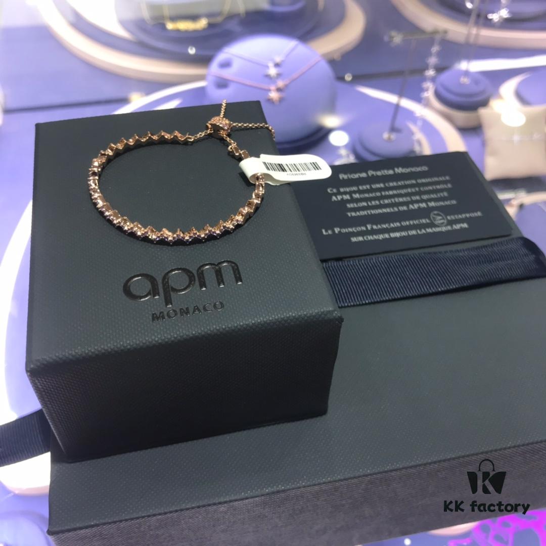 692fee2999f2d84055c8d1ee APM Monaco Purple Zircon Wave Bracelet, Minimalist and Stylish, Ins-style Fresh and Versatile Design