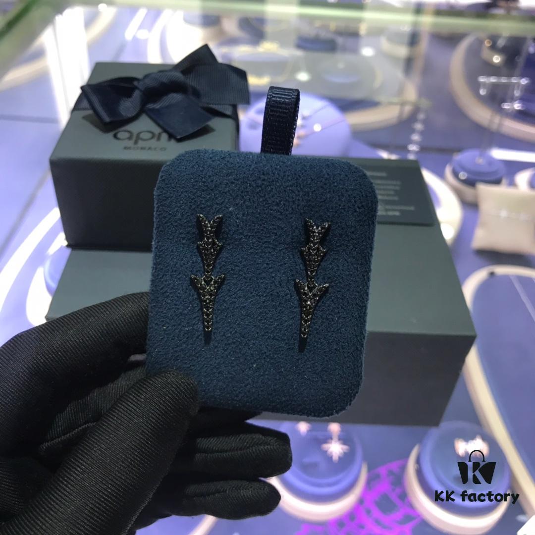 692fee3499f2d84055c8d1fd APM Monaco Stylish Crystal-Embedded Dragon Bone Ear Studs Y-Shaped Pendant Earrings for Women