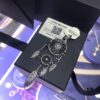 APM Monaco Dreamcatcher Black and Gray Pendant Statement Earrings for Women