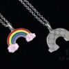692fee4b99f2d84055c8d223 Gucci REAL Series Sterling Silver Enamel Rainbow Necklace