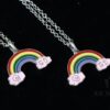 692fee4b99f2d84055c8d224 Gucci REAL Series Sterling Silver Enamel Rainbow Necklace