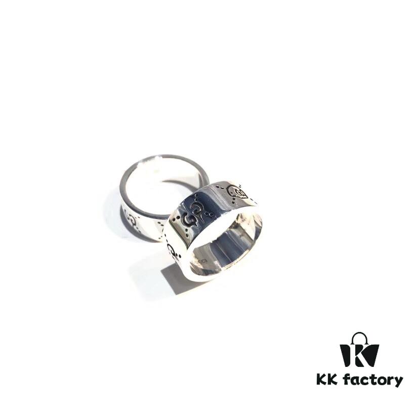 Gucci Ghost Sterling Silver Ring 9mm