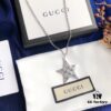 692fee5699f2d84055c8d23a In Stock‼ Gucci 'REAL' Series Sterling Silver Necklace, Unisex Vintage Style, S925 Oxidized Silver Pendant, 37-42cm Adjustable Chain, Official Packaging, Ideal Gift