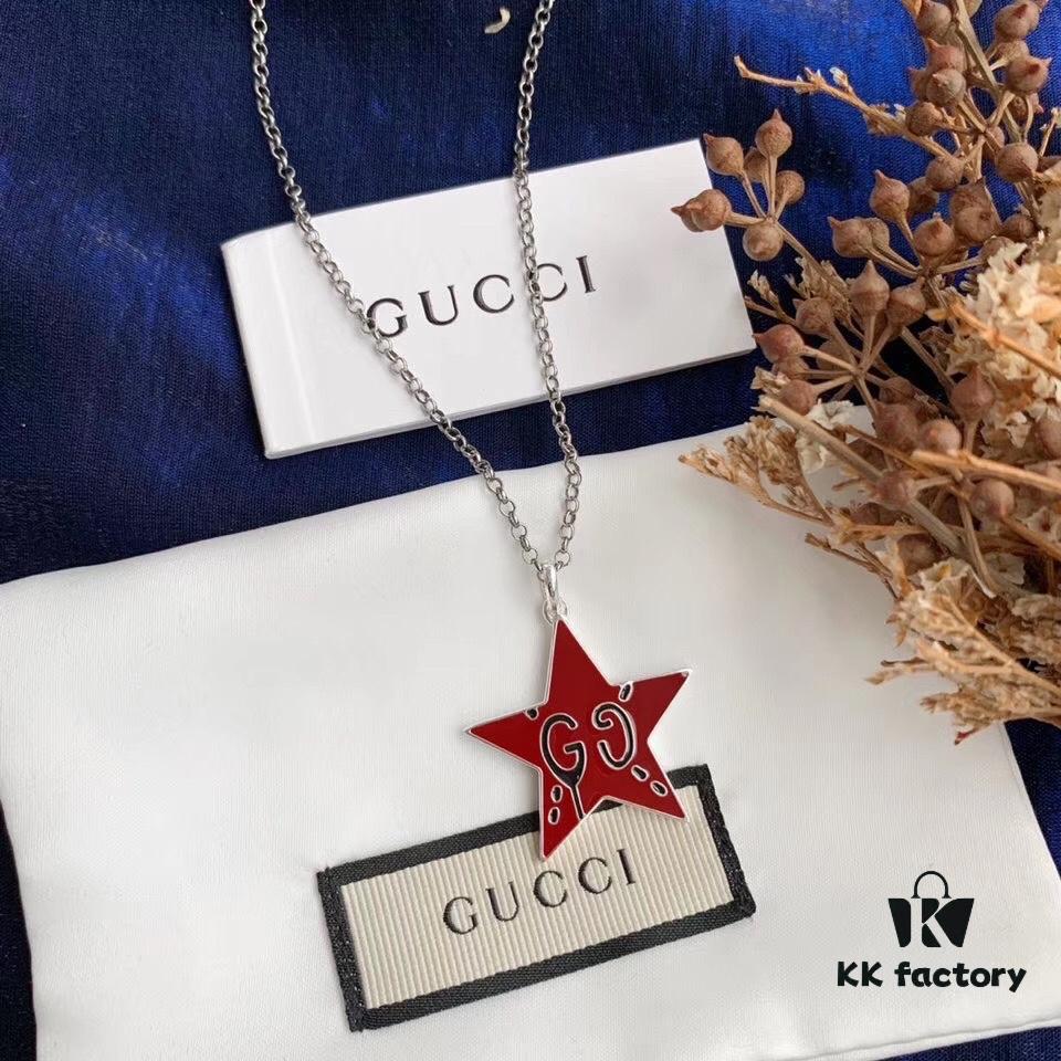 692fee5699f2d84055c8d23c In Stock‼ Gucci 'REAL' Series Sterling Silver Necklace, Unisex Vintage Style, S925 Oxidized Silver Pendant, 37-42cm Adjustable Chain, Official Packaging, Ideal Gift